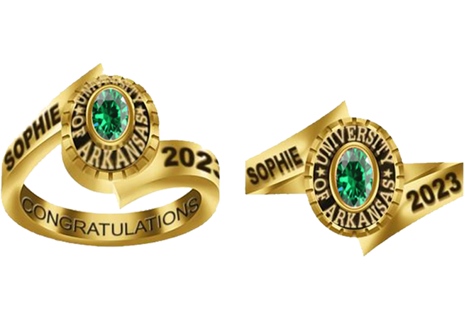 Women’s Oval-Cut Birthstone Class Ring (Petite)