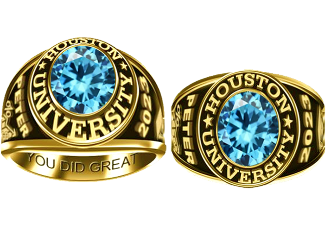 Women’s Oval-Cut Birthstone Class Ring